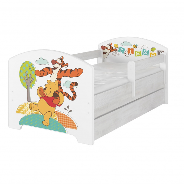 Кровать Мишка и тигра 160х70 без ящика