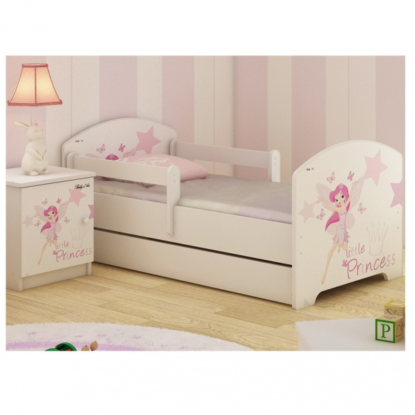 Кровать Маленькая принцесса 160x80 140x80 140x70 160x70 с ящиком 