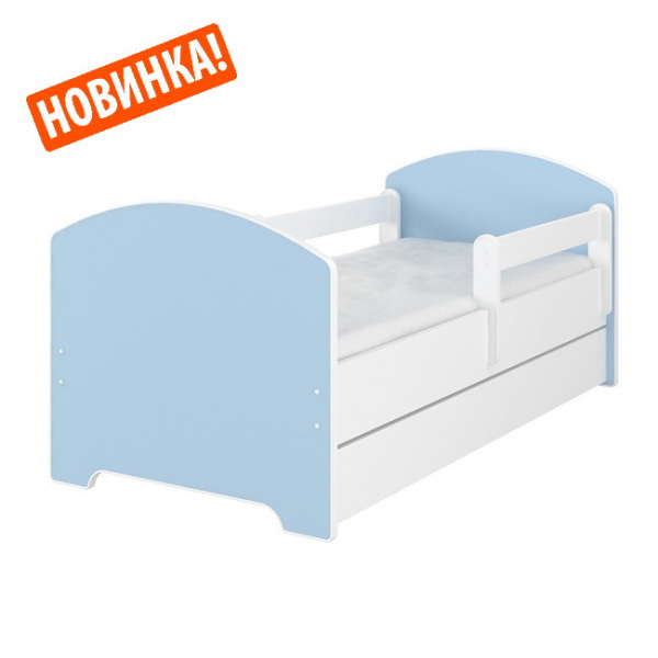 Кровать Голубая 160x80 140x80 140x70 160x70  с ящиком