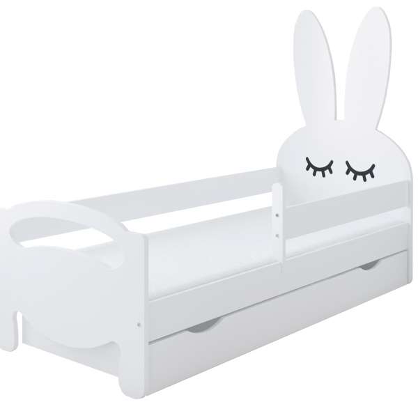 Кровать Зайка 140x80 с ящиком 