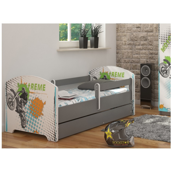 Кровать Экстрим 160x80 140x80 160x70 140x70 с ящиком и матрасом Vegas Jolly